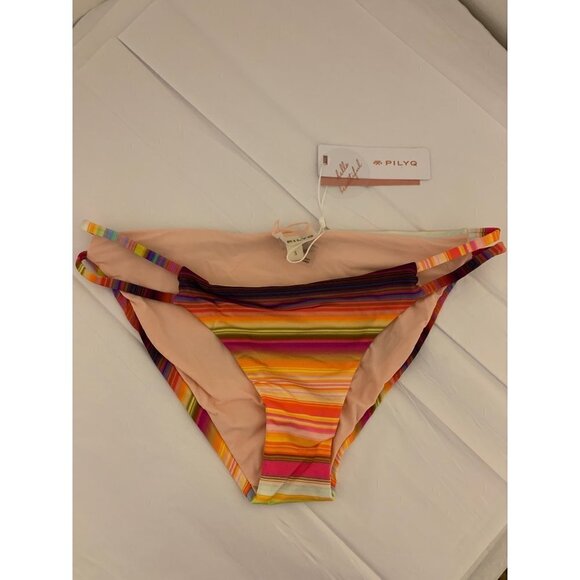 Pilyq Sunset Reversible Gemini Full Bikini Bottom NEW S - Picture 1 of 4